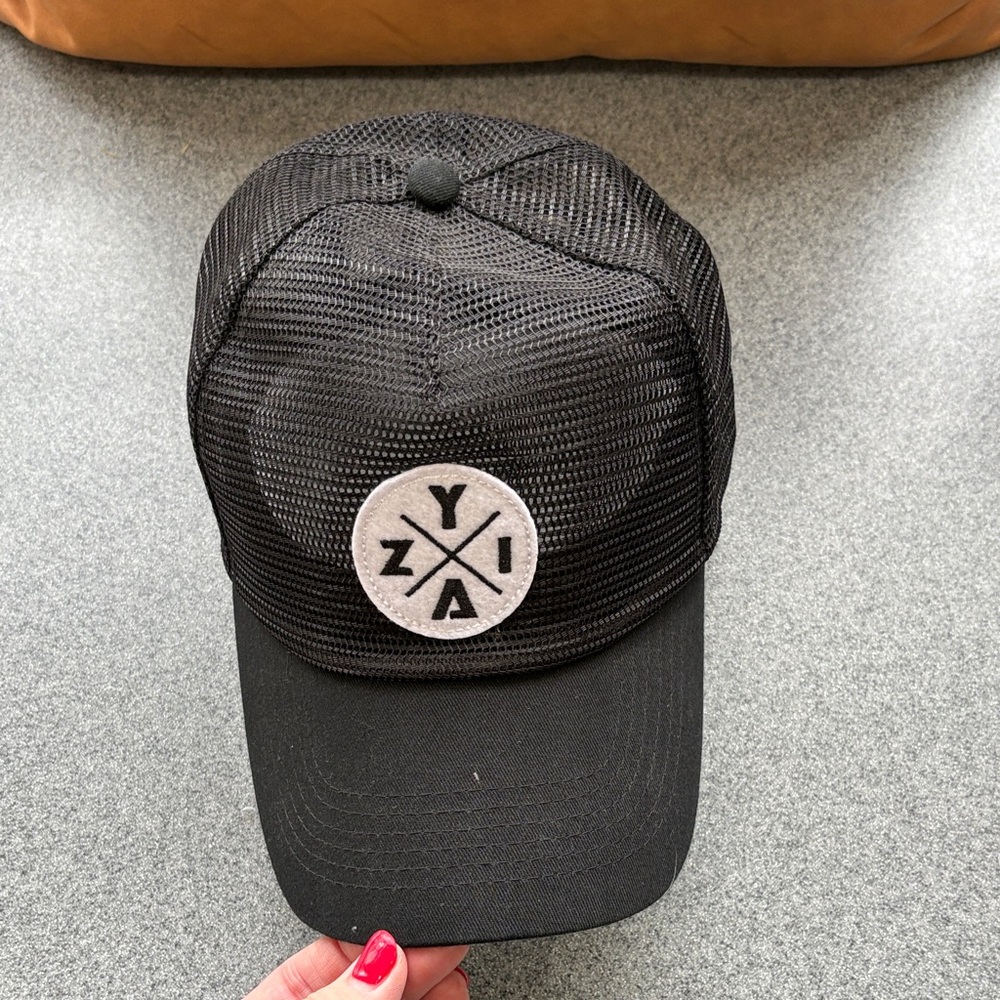 Black Mesh Cap with Logo